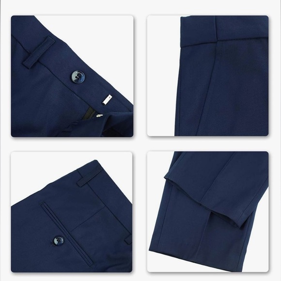 Men’s new without tags to piece size medium navy blue suit. Two button jacket. - Picture 6 of 7